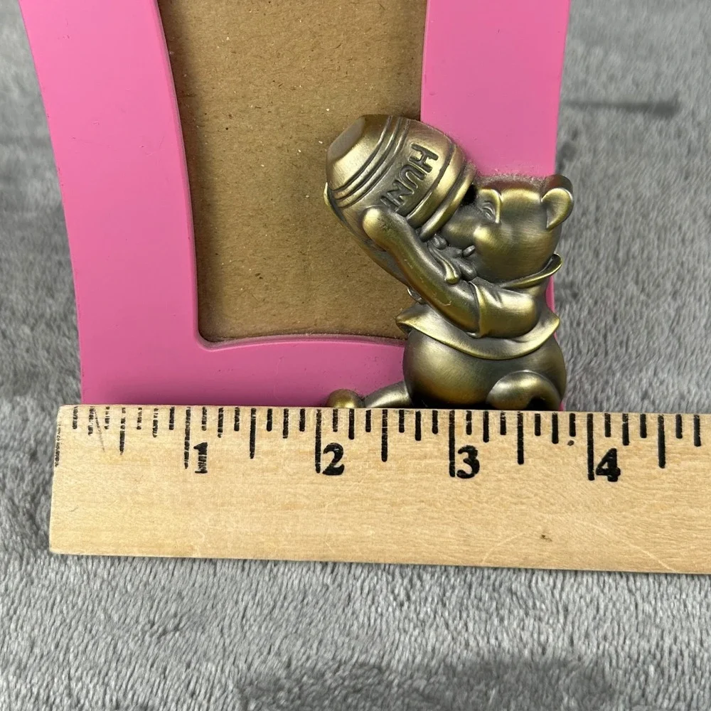 Disney Winnie the Pooh Pink Picture Frame Connoisseur Bronze Pooh 5003ABW 2001